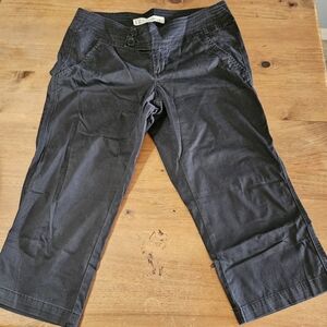 Z. Cavaricci Women's Cropped Cotton Pants Black Size 14